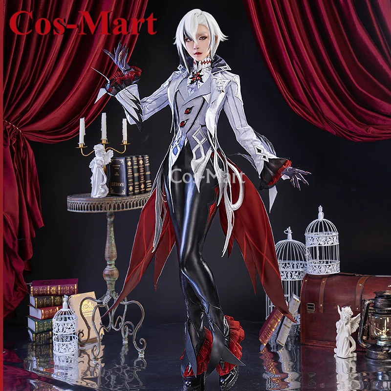 Cos-Mart Hot Game Genshin Impact Arlecchino Cosplay Costume Fatui Sweet Nifty Lovely Uniforms Activity Party Role Play Clothing