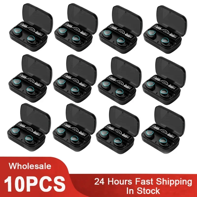 (Precio al por mayor) Auriculares inalámbricos Bluetooth M10 auriculares de música estéreo con micrófono, baja latencia, aptos para 10 piezas