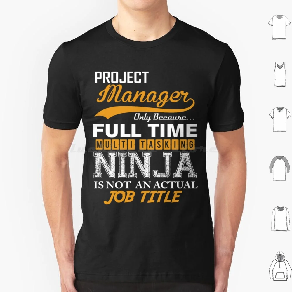 Project Manager Job Title T Shirt Cotton Men Women DIY Print Project Manager Project Manager Project Manager Love Project