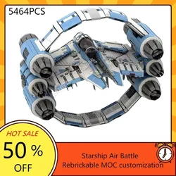 5464PCS Annular Fighter Space War Weapon MOC SpaceShip Battle Model Building Blocks Architecture Education Assembly Model Toys