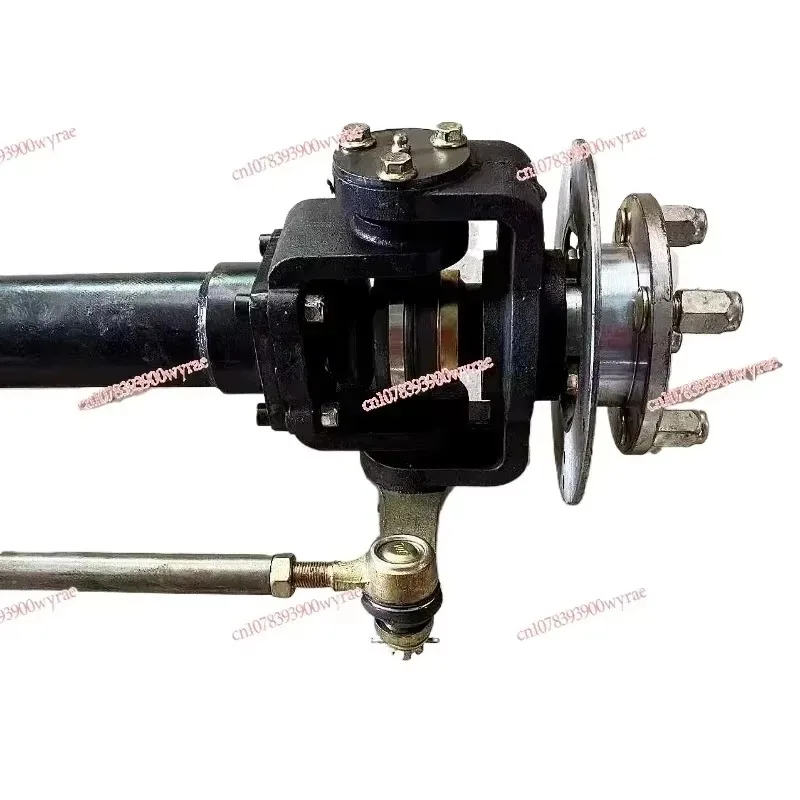Agricultural Vehicle Accessories Four-wheel Drive Chassis Front Axle Car Modified Crawler Cast Iron Gearbox Tire Solid Double Bi