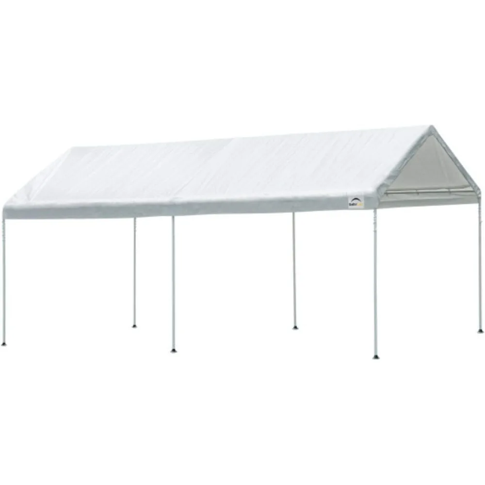 

Outdoor Gazebo or Heavy Duty Steel Canopy Including Waterproof Cover with 50+ UPF Sun Protection Backyard Shade Tent, White