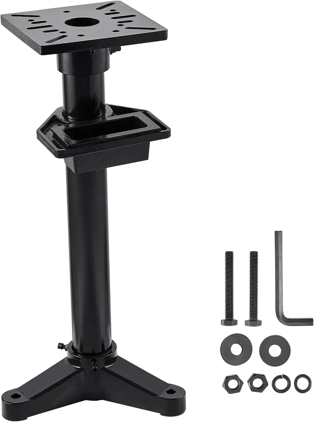Bench Grinder Stand, Heavy-Duty Bench Grinder and Vise Floor Pedestal with 10.6