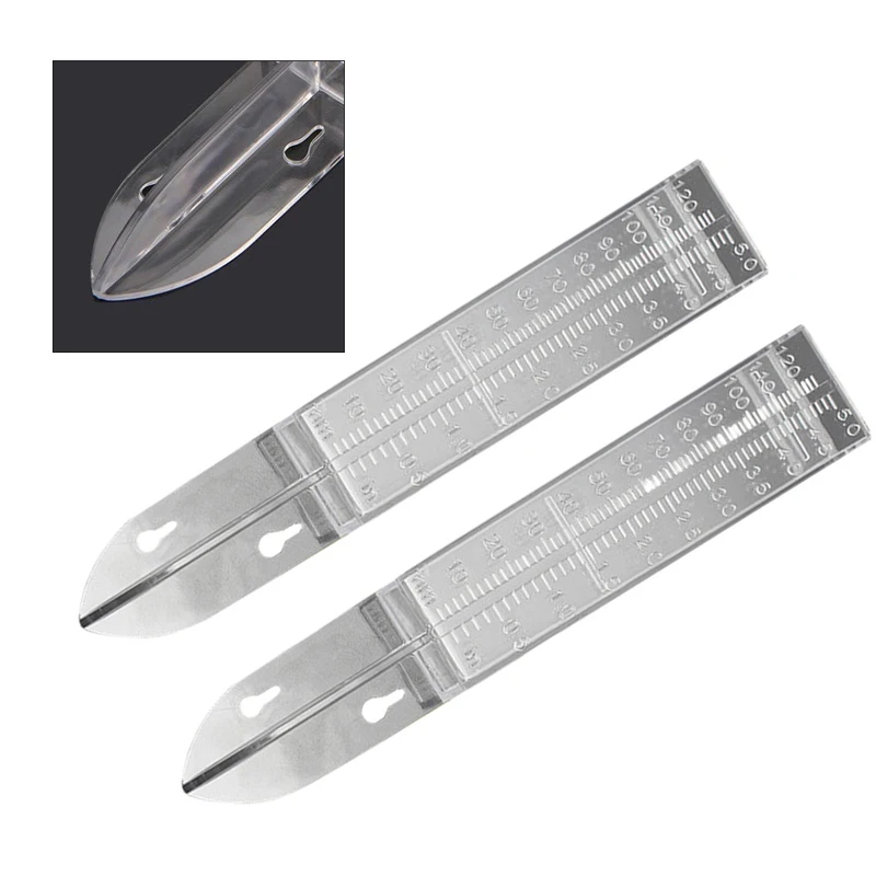 

2pcs Rain Water Measuring Instrument Garden Water Gauge 25*4.5*2.7cm Rain Water Measuring Instruments Measuring Gauging Tools