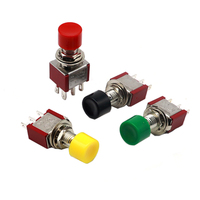 【5-1PCS】6mm 3/6Pin 2 Position Mini Momentary Automatic return Push Button Switchl ON OFF 5A125V/2A250V Toggle Switch