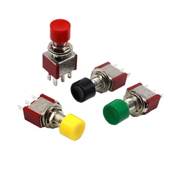 【5-1PCS】6mm 3/6Pin 2 Position Mini Momentary Automatic return Push Button Switchl ON OFF 5A125V/2A250V Toggle Switch