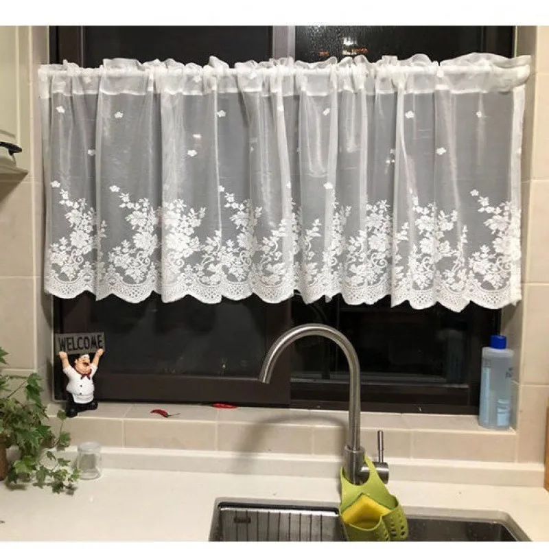 European White Lace Curtains