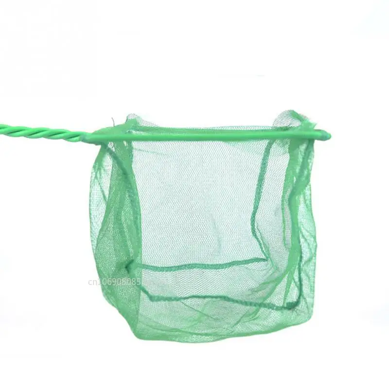 Portable Fish Net Long Handle Square Aquarium Accessories Fish Tank Landing Net Fishing Net Fish Floating Objects Cleaning Tools