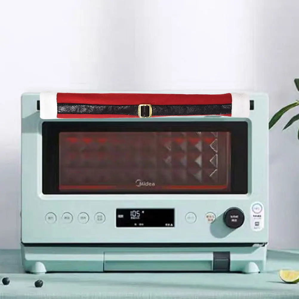 

3Pcs Christmas Refrigerator Handle Cover Festive Kitchen Appliance Protector Microwave Oven Cabinet Dish Washer Cover Cute