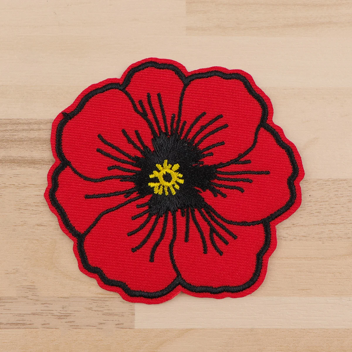 Patchs brodés de cartes de tarot squelette, patch Poppy pour vêtements, patchs thermocollants pour sacs à dos, vestes DIY, autocollants à coudre