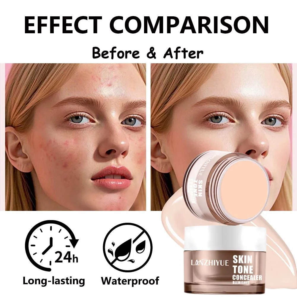 タトゥーやそばかすをカバーする6色コンシーラー、くま、ニキビ跡、顔のニキビをカバーするファンデーションクリーム、ウォータープルーフメイクアップ