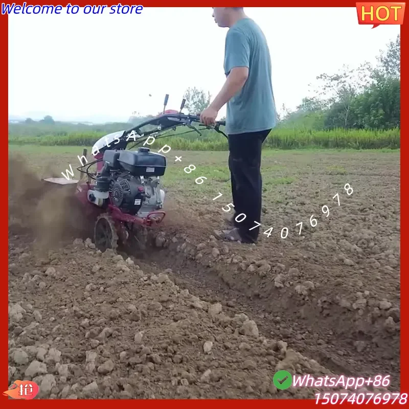 2026 Hot Sale 170F 7hp Agricultural Machine Cultivator for Farm Ditching Tiller Ditcher