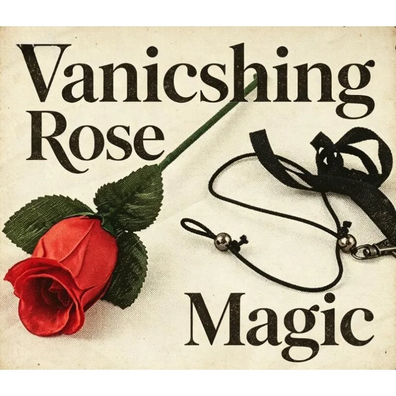 

Vanishing Rose / Flower Disappearing From Bare Hand Magic Tricks Flower Magie Stage Illusion Gimmick Props Classic Toys Magician