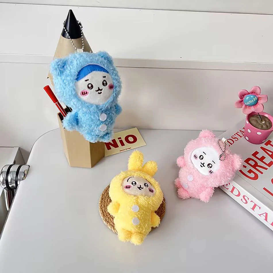 شخصيات كرتونية لطيف Hachiware قلادة الكرتون لطيف أفخم دمية المفاتيح أرقام تزيين مُثبت أنثى دمية طفل هدايا عيد الميلاد #6