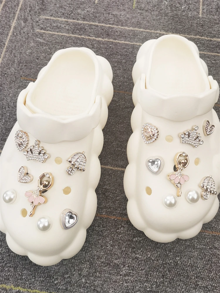 16PCS Ballett Mädchen Schuh Charms ABS Strass Schnalle Dekorationen DIY Bling Schmuck Kleine Clog Zubehör Fit Frauen Halloween geschenk – Detail 8