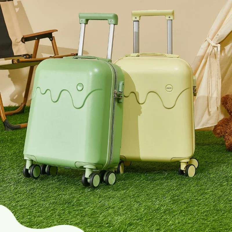 Travel Suitcase on Wheels Multifunctional Password Trolley Case Rolling Luggage Bag Woman Lightweight Carry on Cabin Luggage