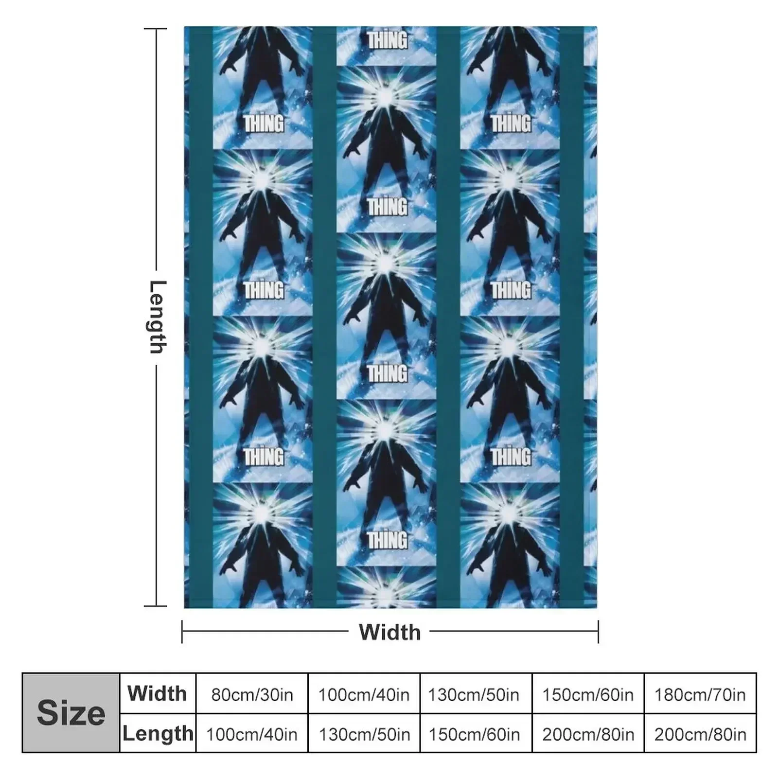 The Thing Movie Throw Blanket couch cozy soft plush fuzzy picnic outdoor blanket