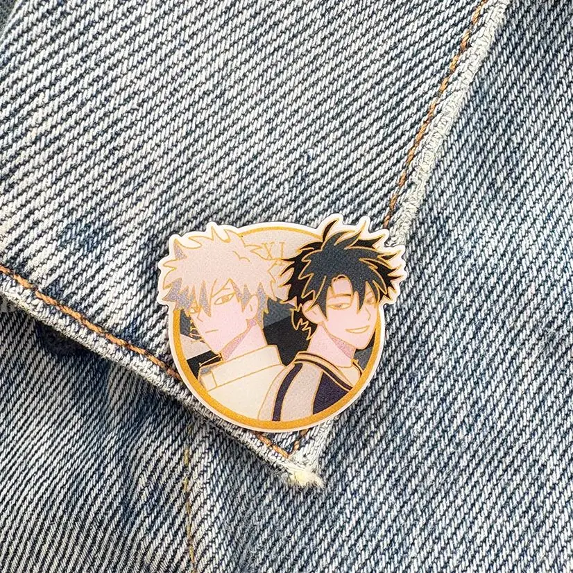 Charles Lucas Enamel Pin Fantasy Suspense Comic Link Click Character Brooch Super Power Boy Badge Accessories