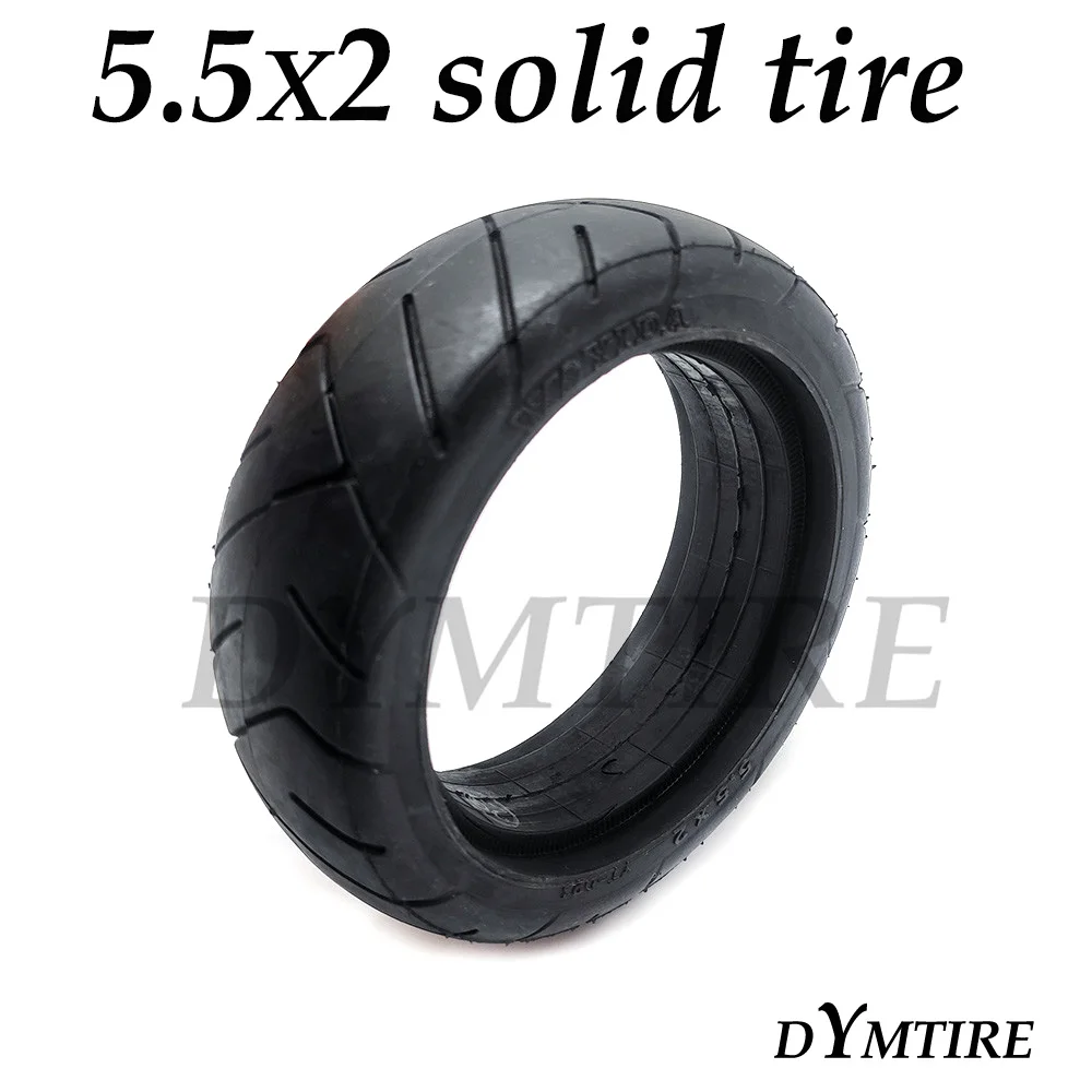 5.5x2 Solid Tire for Fastwheel F0 Electric Scooter 5.5 Inch Explosion Proof Tyre Parts