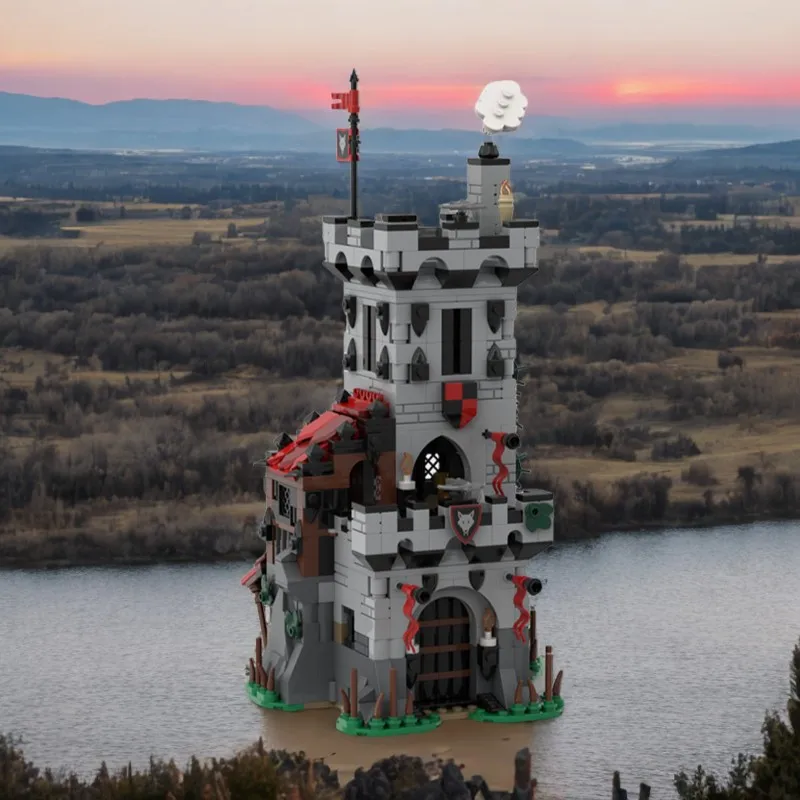 

877PCS MOC Wolfpack Outpost Building Bricks Creative Educational Castle Toy for Kids Birthday Gift Blocks
