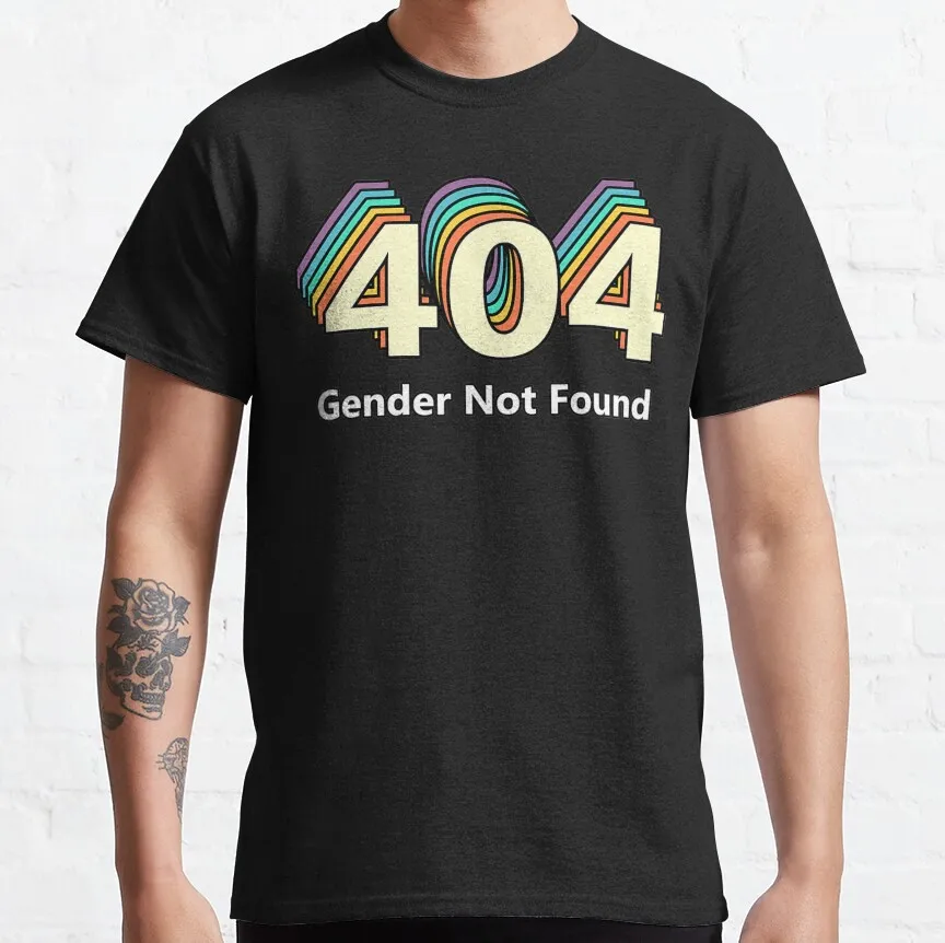 

Error 404 Gender Not Found graphic t shirts funny 404 Error Script Humor gift t shirt for Programmer 100% cotton large size tops