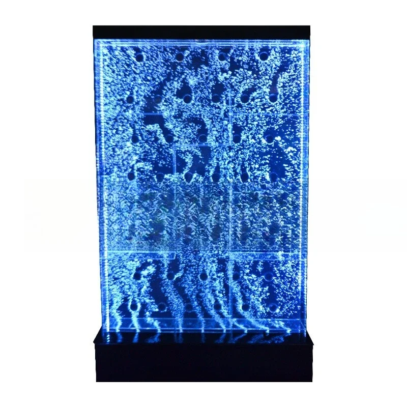 

Индивидуальный экран винного шкафа для гостиной, аквариум, декоративная перегородка для входа, проточная вода, стена, пузырьковое увлажнение