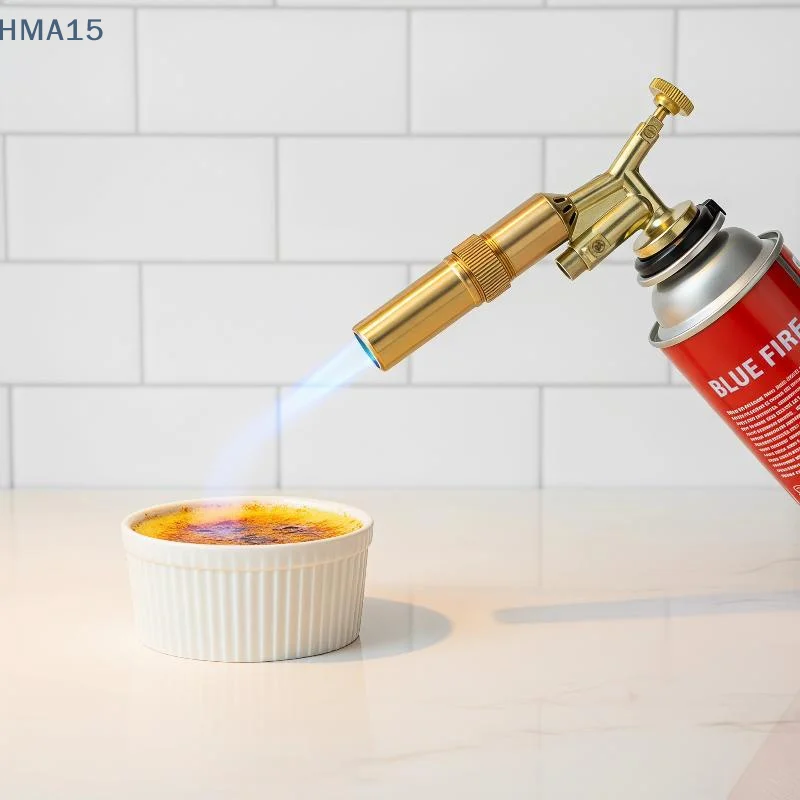 【YA】Auto Ignition Gas Torch Commercial Grade Welding Flame Burner for Brazing Cooking Restaurant Use Camping Barbecue
