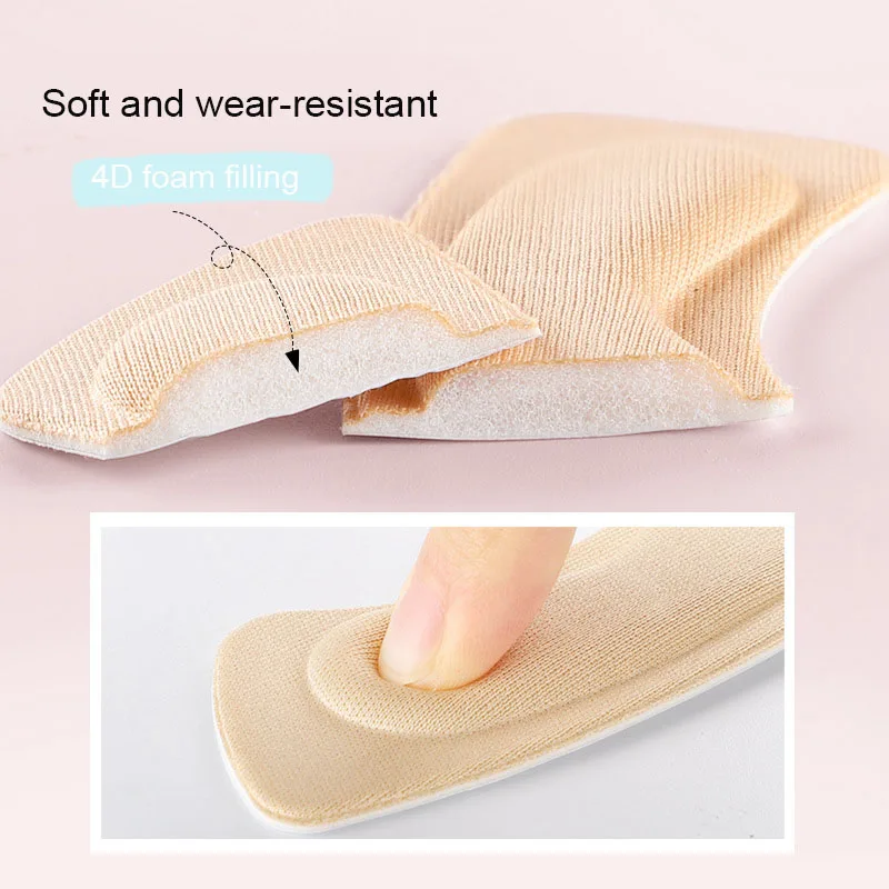 Palmilhas Patch Pain Relief Anti-Wear Almofadas de Almofada, Protetor de Salto, Adesivo Adesivo Adesivo, Cuidados com os Pés, Sapatos Inserir Palmilha, 1 Pares