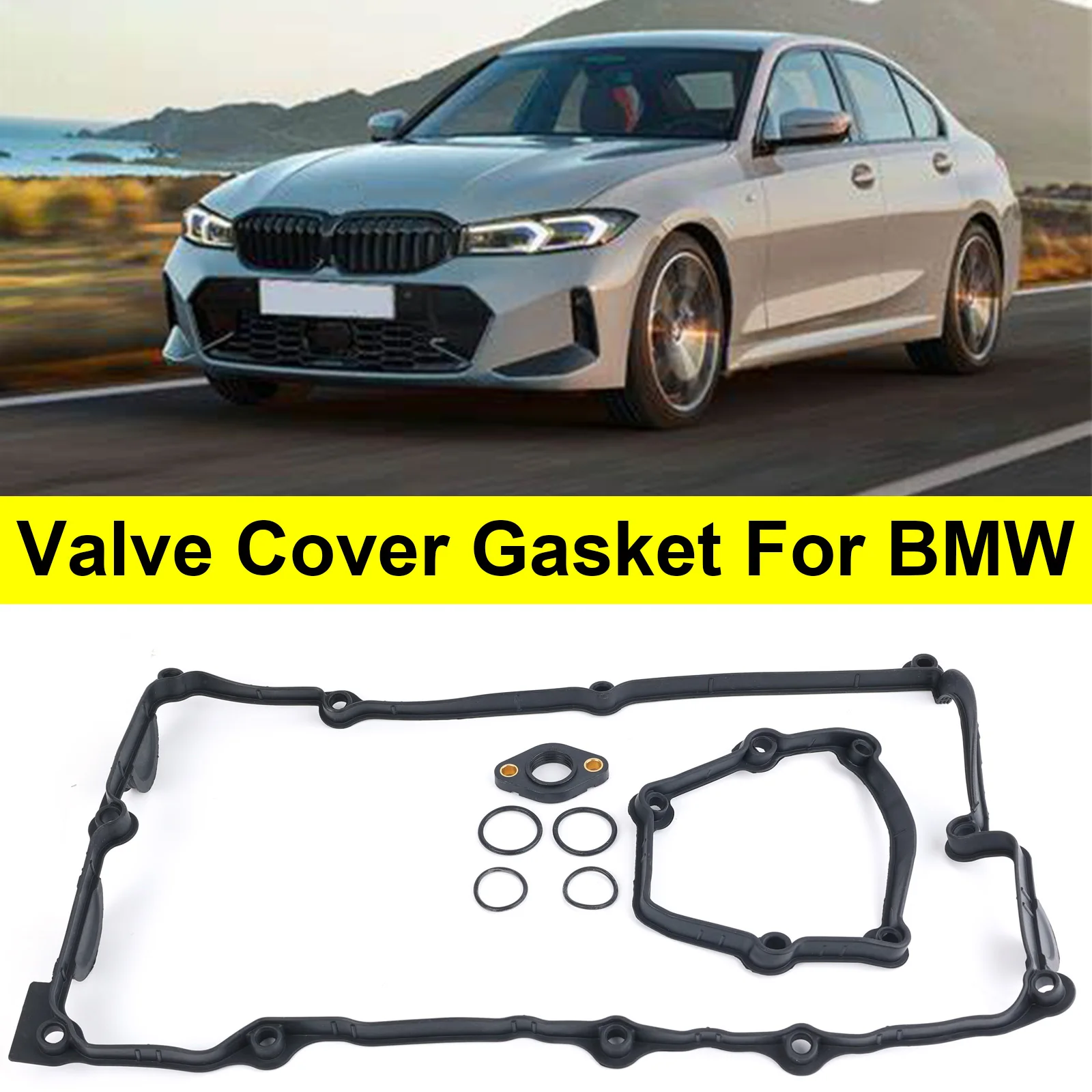 Valve Cover Gasket Set 11120032224 For BMW E87 120i E46 318i E90 320i X3 N46 N42 2001 2002 2003 2004 2005 2006 2007 2008 2009-13