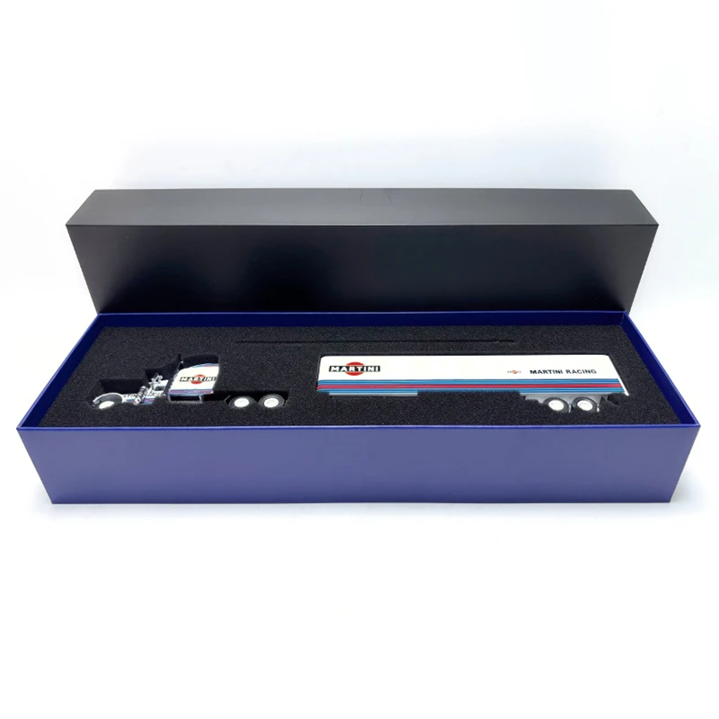 Trabajo fino Diecast escala 1:64 Peterbilt semiautomón aleación simulación ingeniería camión modelo colección decoración regalo espectáculo