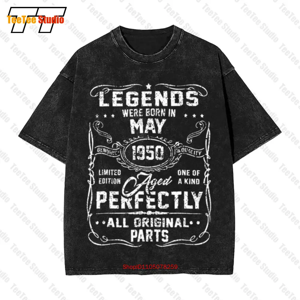 تي شيرت Legends Born In May 1950 71th هدية عيد ميلاد عتيقة كبيرة الحجم RC1G