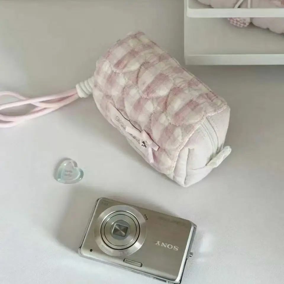Koreanischer Kawaii-Münzbeutel, Herz, rosa Aufbewahrungstasche, hochwertiger Look, Ins-Stil, große Kapazität, DIY-Dekorationsbeutel, CCD-Aufbewahrungstasche, Geschenk – Detail 3
