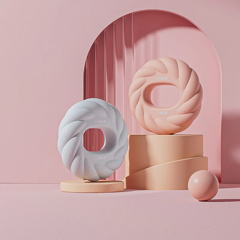 

Silicone Grip Double Strength Grip Ring Fitness Sports Equipment Finger Activity Strength Training Rehabilitation Grip Ring