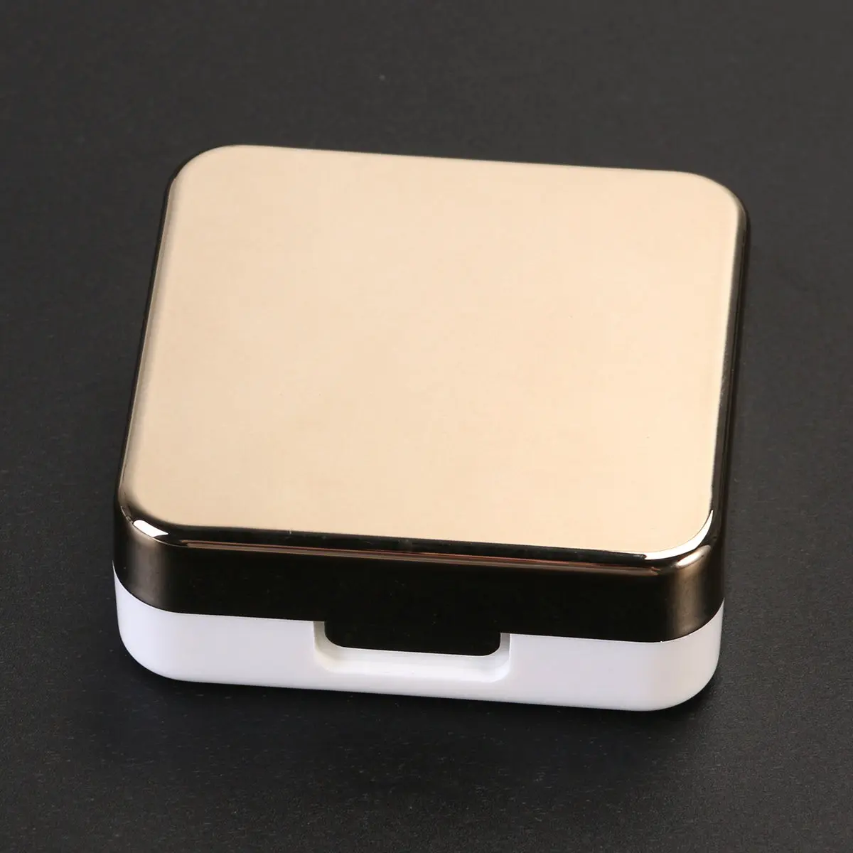 

Мини-футляр для линз, дорожный, люксовый, золотой, портативный, с зеркалом, пинцетом, аппликатором и флаконом для раствора, для безопасного хранения линз