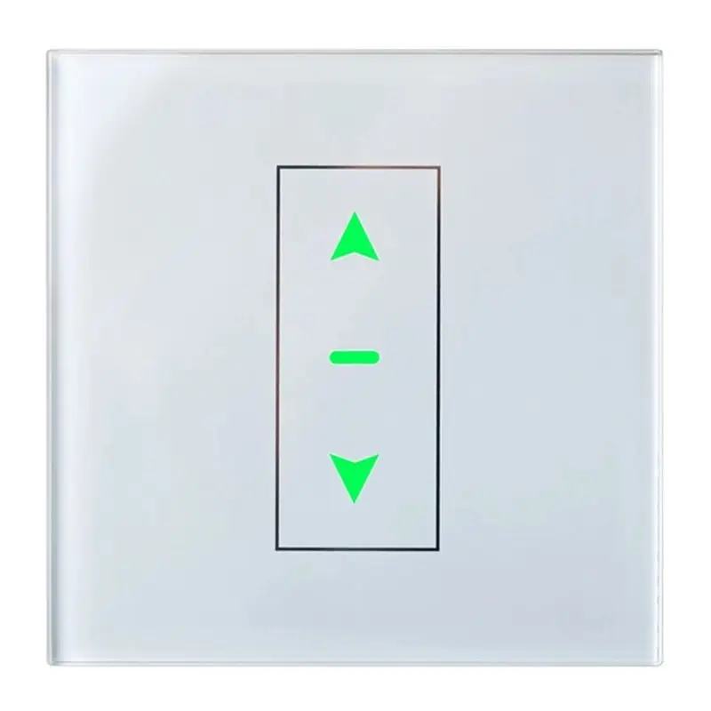 ABKQ-Touch Button Switch Connected Electric Curtains Blinds Roller Shutter Compatible For Alexa Google Home