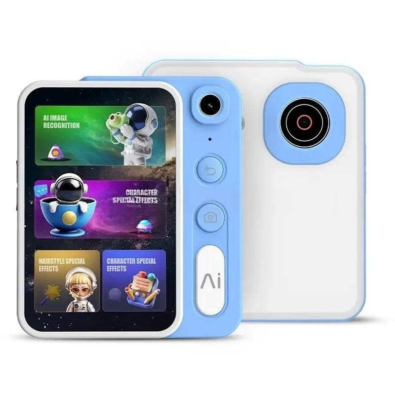 Y45A-AI Kids Camera 2.4G Learning Machine Portable Intelligent Educational Camera For Children Exploration Bluer