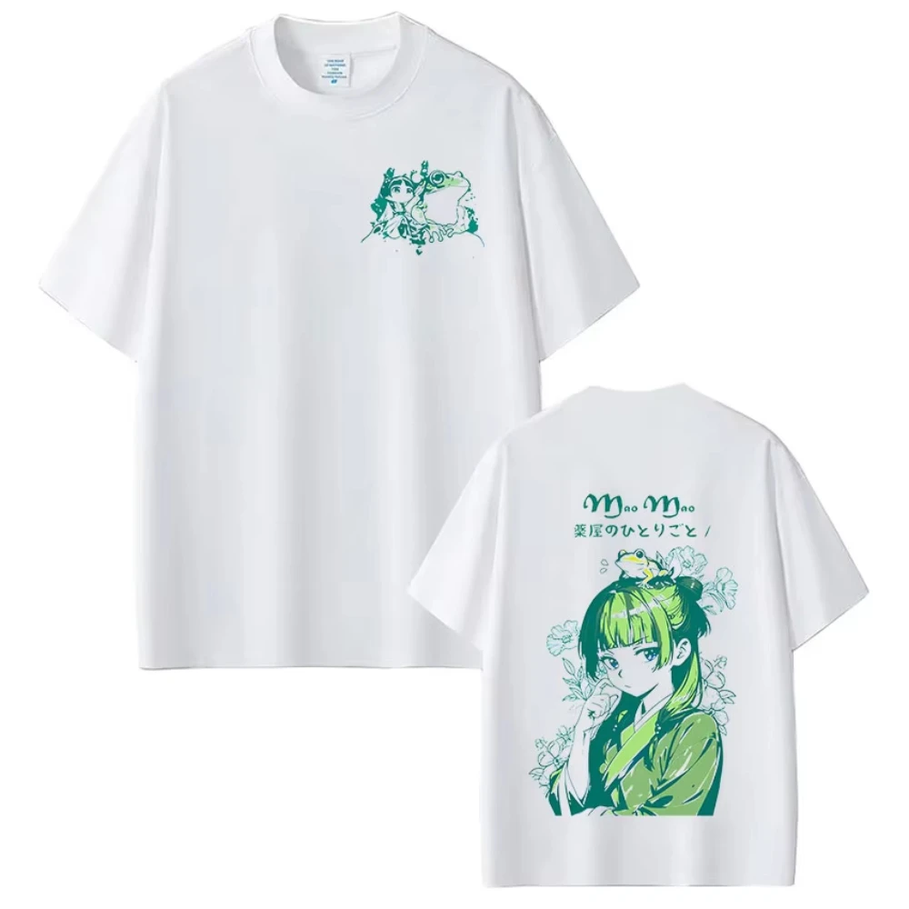 The Apothecary Diaries Maomao Double-Sided Printed T-Shirt Kusuriya No Hitorigoto Anime Cotton Tee Unisex Casual Short Sleeve