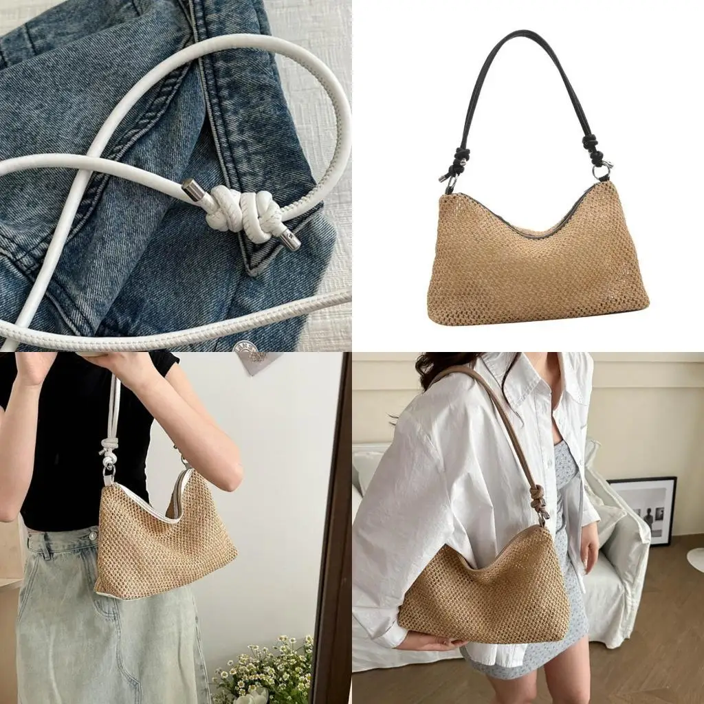 

X90D Модные женские соломенные сумки на ремне для пляжного отдыха и пикников