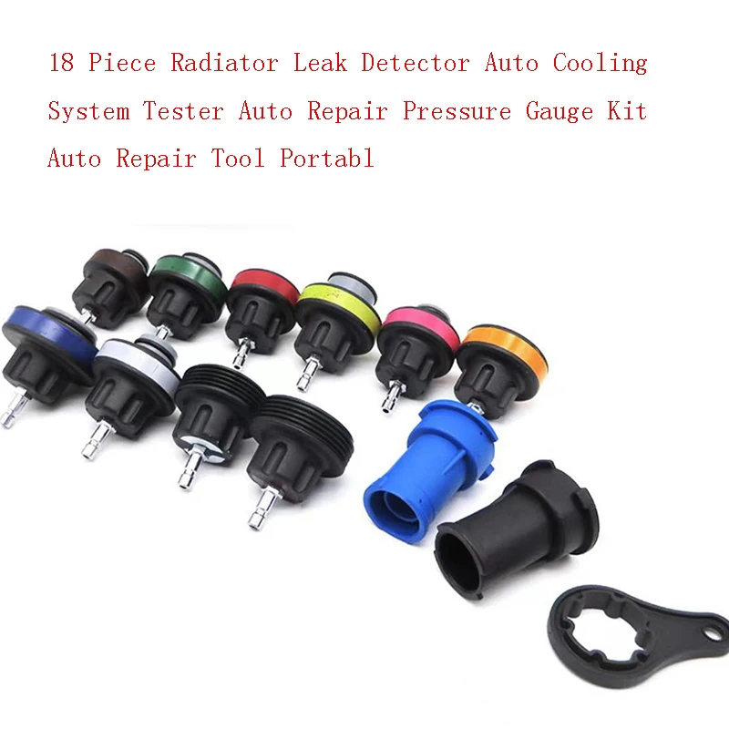 18 new universal water tank leak detectors, automotive cooling system testers, automotive repair pressure gauges, pressure gauge