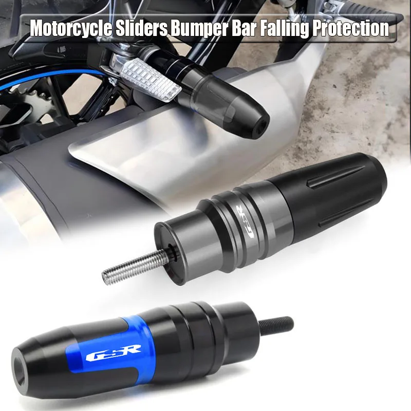 

Подходит для GSR400 GSR600 GSR750 GSR 400 600 750, новый универсальный мотоцикл с ЧПУ, аксессуары для рамы, слайдер выхлопной системы, защита от столкновений