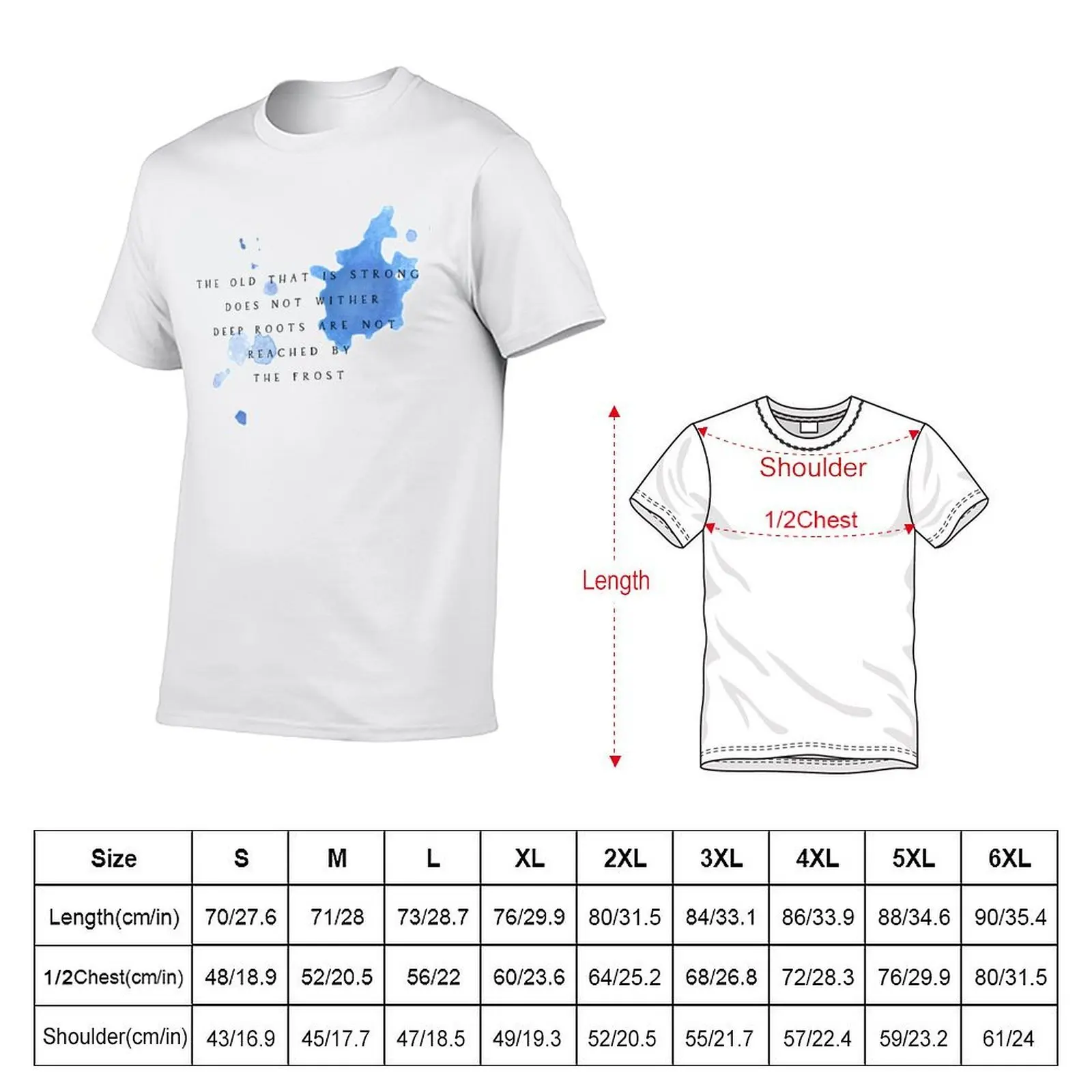 تي شيرت رجالي تي شيرت قطني عميق Tol.ki.e.n قميص رجالي كاجوال - لتي شيرت روتس مان t #5