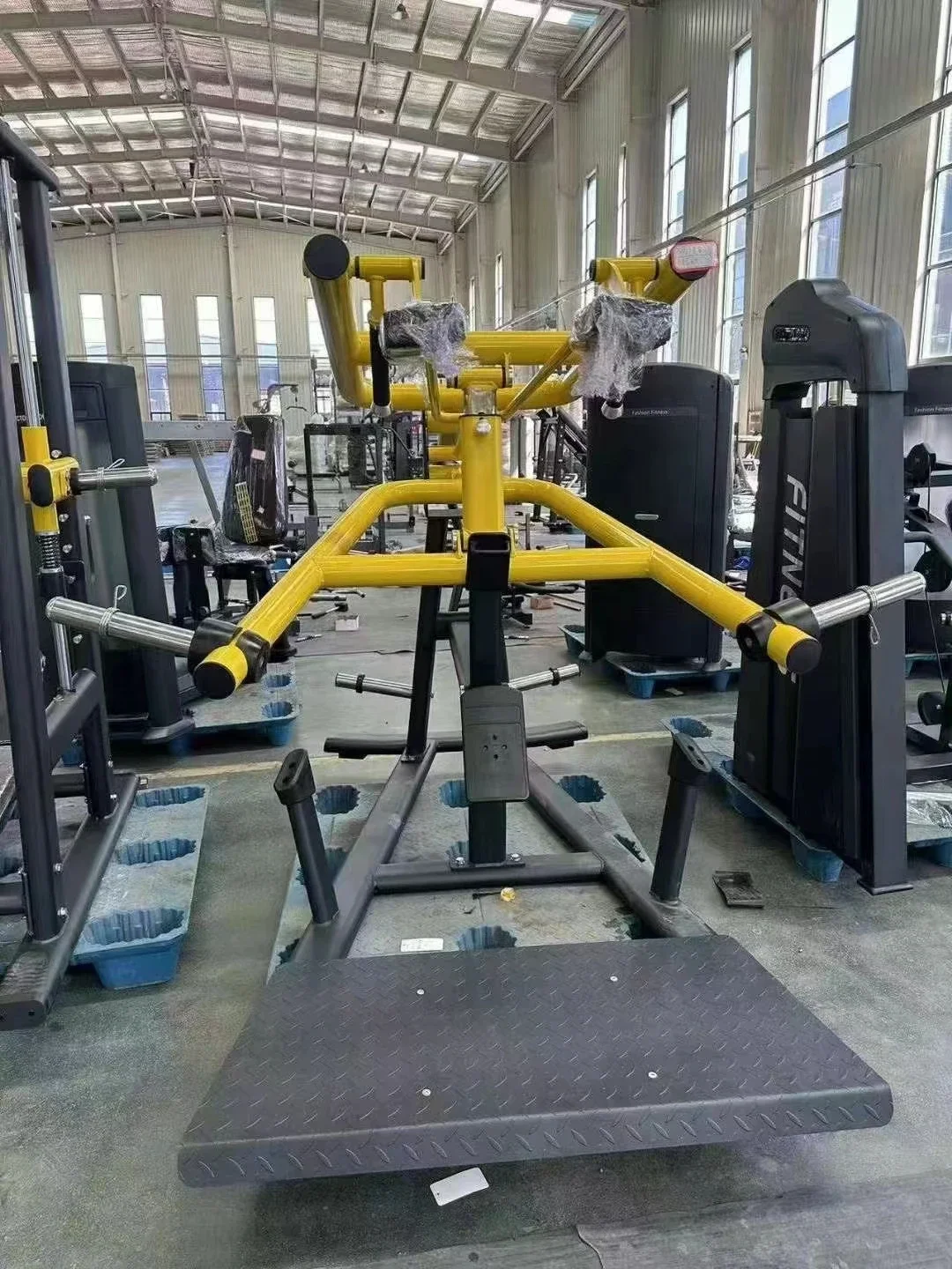 Steel Plate Loaded Machine, FOB Price Dezhou Factory Fitness Center Plate Loaded Gym Equipment Iron Fitness Squat Machine