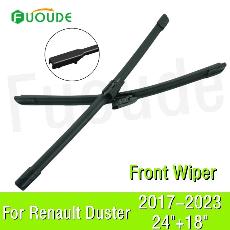 

Wiper Blade For Renault Dacia Duster 24"+18" Car Windshield Windscreen Rubber 2017 2018 2019 2020 2021 2022 2023