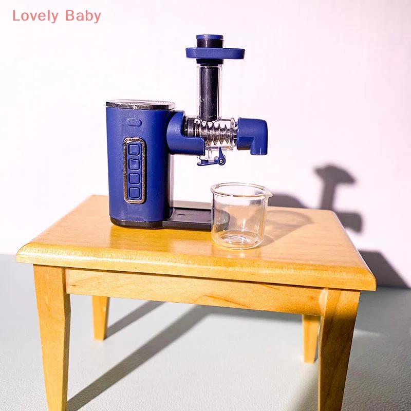 【BS】1 Zestaw Miniaturowa Maszyna do Robienia Soków Owocowych w Skali 1:12, Miniaturowy Blender do Domku dla Lalek, Model Symulacyjny, Dekoracja Sceny