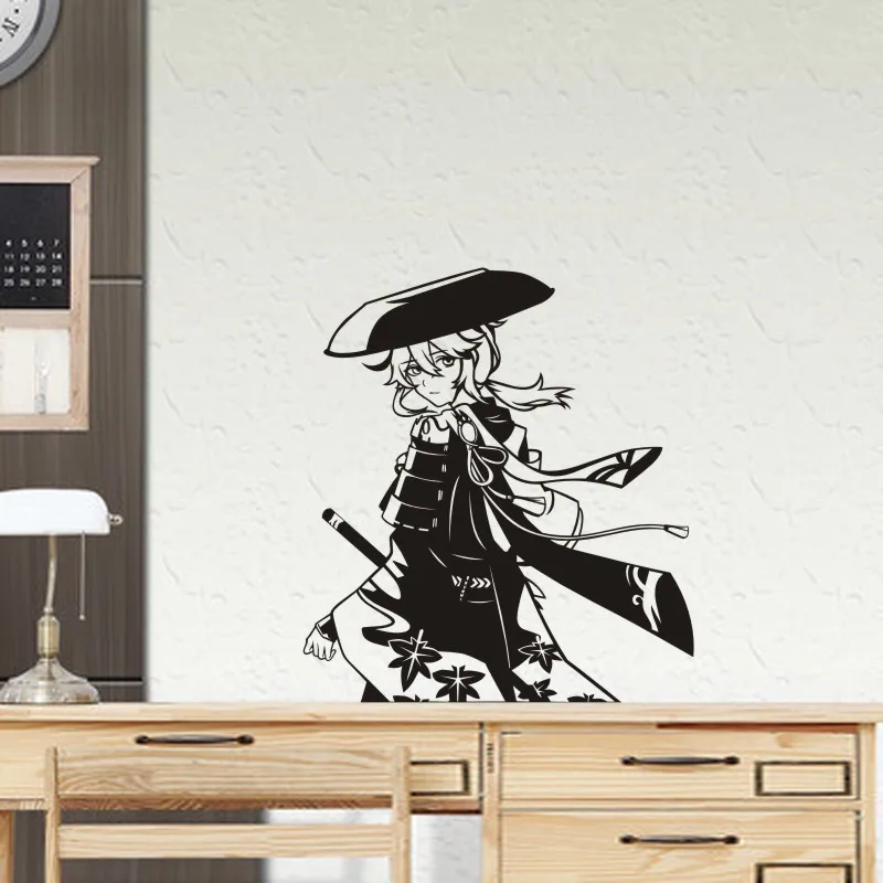 Genshin Impact Wall Decal Kaedehara Kazuha Vinyl Yaoyao Stickers Decor Home Decorative Decoration Anime Car