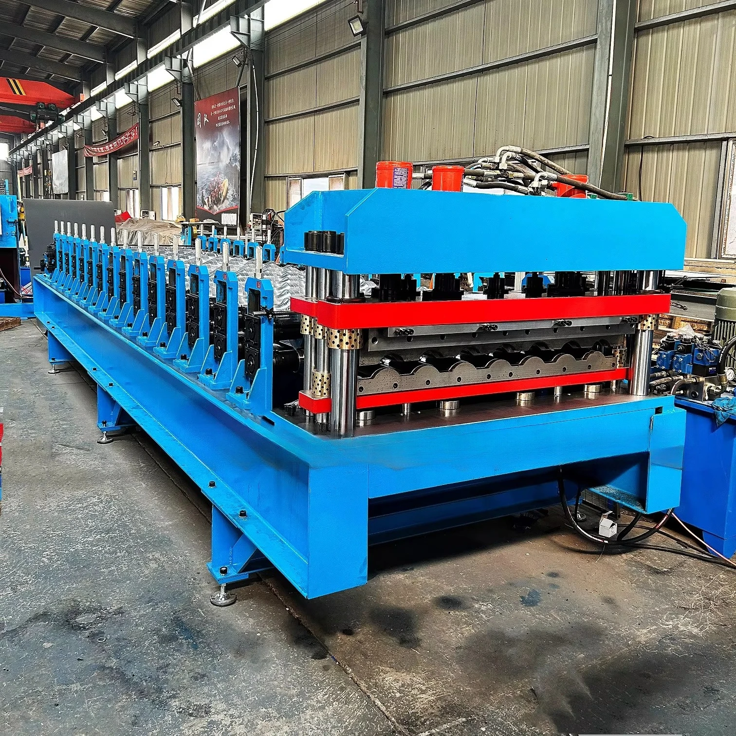 Customized Glazed Tile Forming Machine Single Layer Roof Tile Roll Forming Tool for Rural House