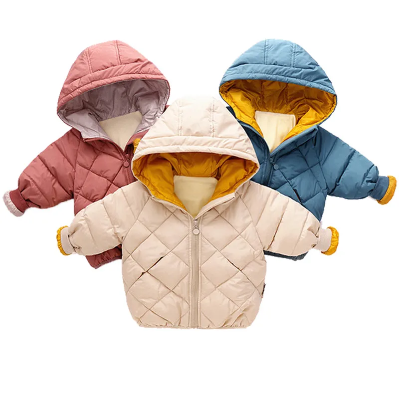 

2023 Boys Jackets Children Hooded Outerwear Girls Warm Jacket Children Clothing Baby Outerwear Fashion Kids Zipper Coat Jacket