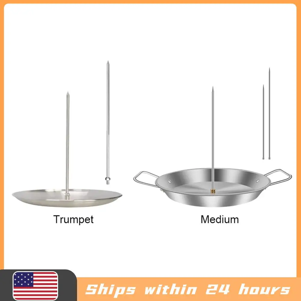 

Stainless Steel Vertical Skewer Grilling for Steak Beer Metal Chicken Roaster Holder Replacement Spikes with Handle Accessories