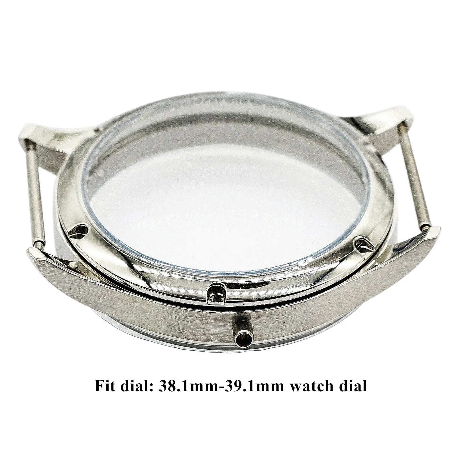 44 مللي متر حاوية من الفولاذ المقاوم للصدأ العقيمة مع طلاء عاكس النمل الأزرق لحركة ETA 6497 6498 النورس ST3600 ST3620