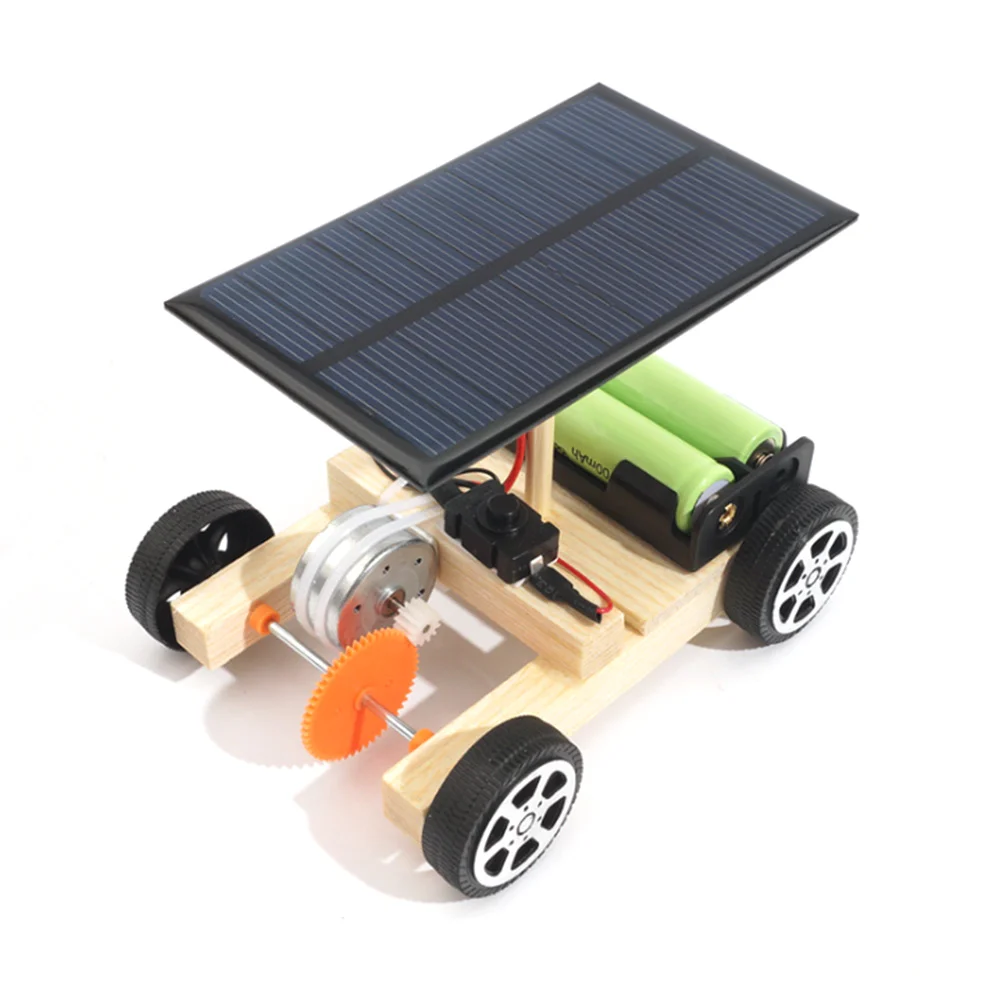 Assemblare auto solare invenzioni Creative capacità motore dei bambini pensiero attivo tecnologia elettronica fai da te giocattoli per ragazzi